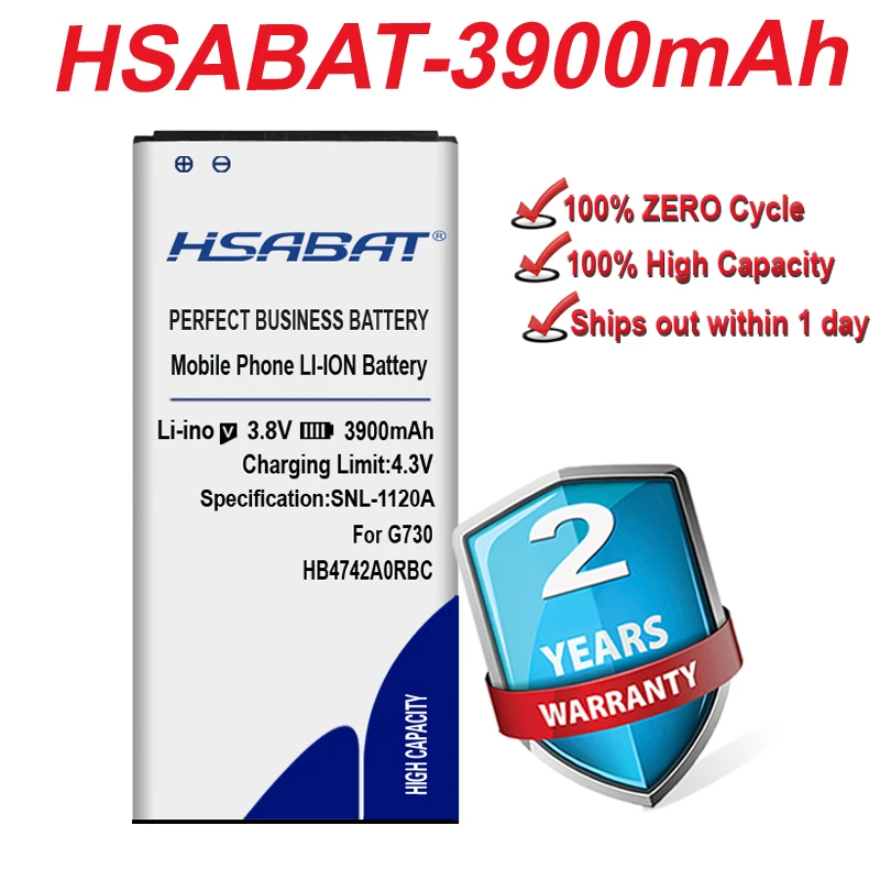 Аккумулятор HSABAT HB4742A0RBC HB4742A0RBW 3900 мАч для Huawei Honor 3C G730 G740 батарея с аккумулятором
