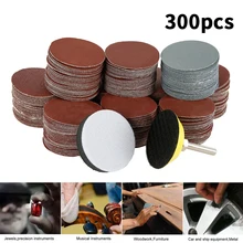 Disques de ponçage, grain 80 300, avec tampon de polissage et tige de 3000 pouces, 50mm, 2 pouces, 1/4 pièces
