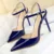 Shoes Fashion High Heels Shoes Patent Leather Woman Pumps Sexy Women Heels Blue Sliver Stiletto Heels Women Sandals