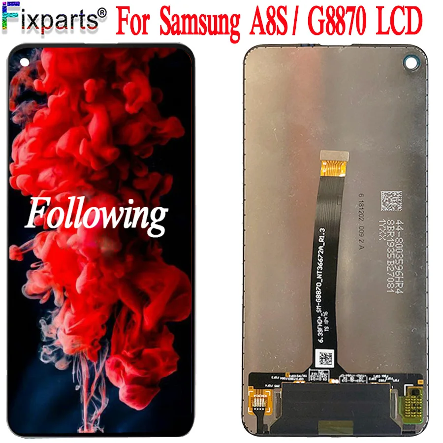 6,4 ''для samsung Galaxy A8S lcd G8870 G8870 G887FZ G887FZ дисплей с сенсорным сенсором дигитайзер в сборе для samsung G8870 lcd