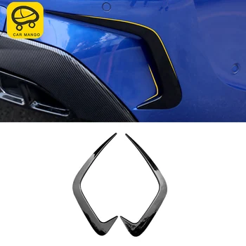 

CARMANGO for BMW 3 Series G20 2020 Car Styling Rear Non-drilling Tail Exhaust Pipe Decoration Cover Trim Exterior Accessory