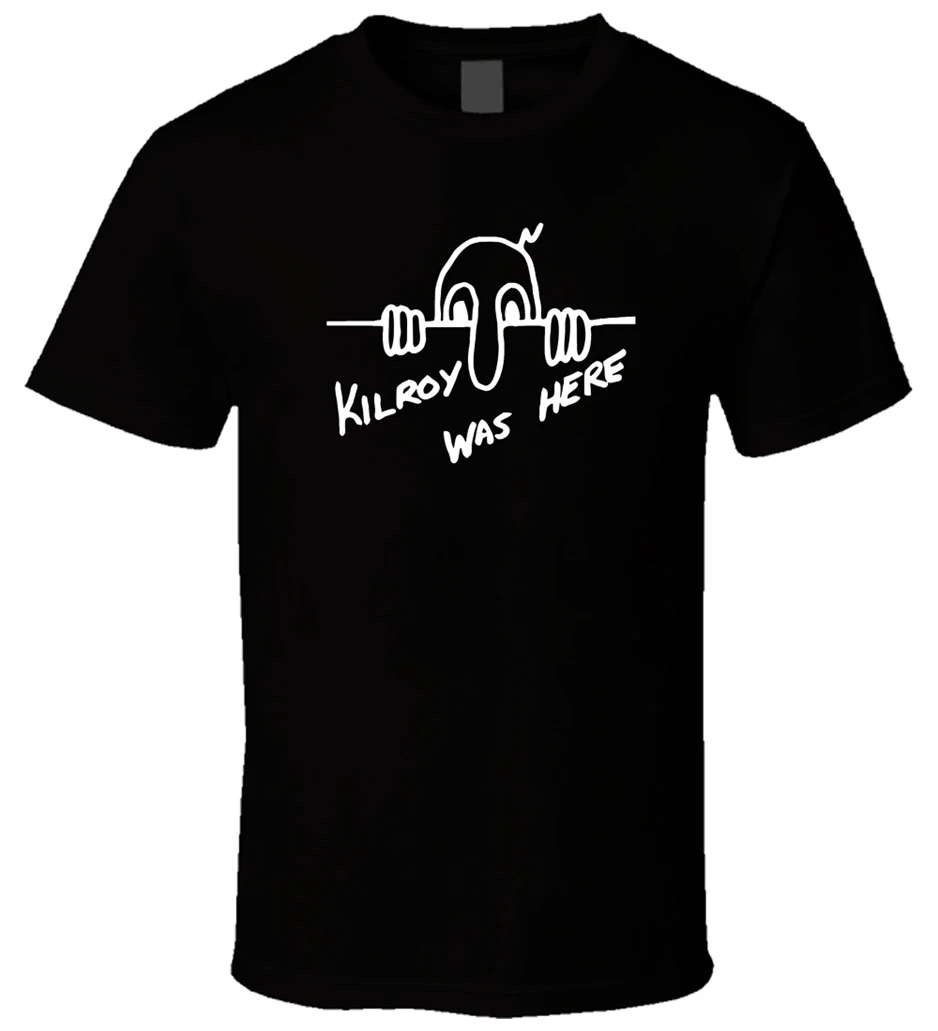 Kilroy Was Here 2 Мужская Футболка Slim Fit футболка новый модный дизайн для мужчин и женщин