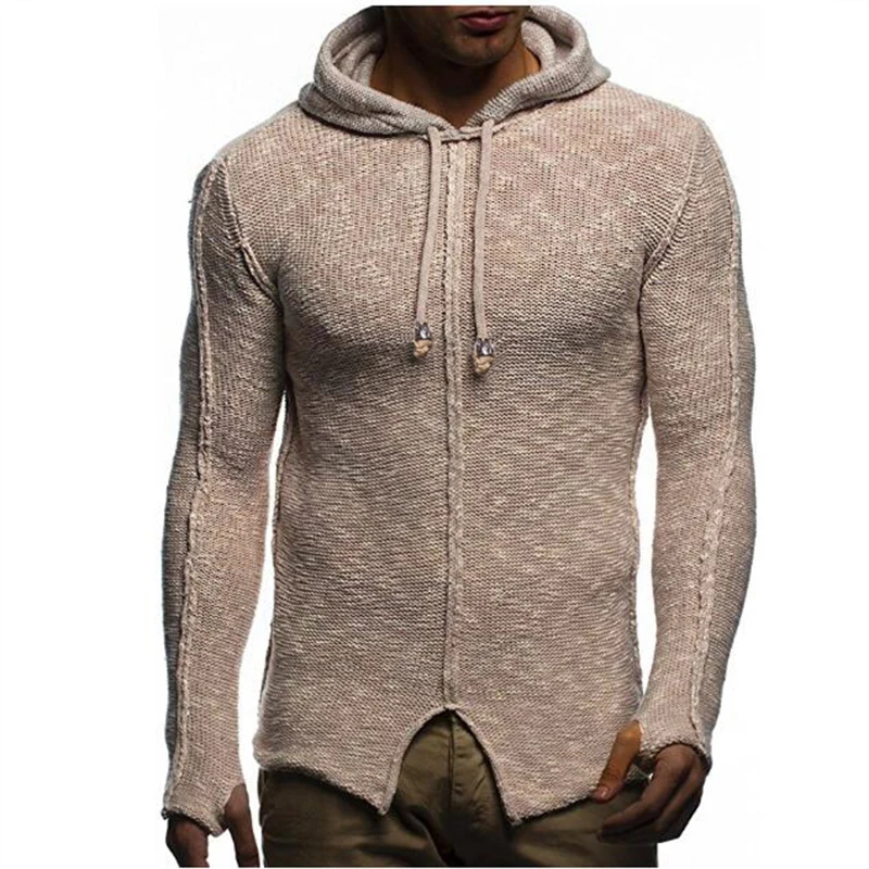 Men casual Slim Fit Hooded Sweater kintwear Fashion autumn winter outware Pullover Mens Homme Leisure Solid Color Sweaters coat Men casual Slim Fit Hooded Sweater kintwear Fashion autumn winter outware Pullover Mens Homme Leisure Solid Color Sweaters coat