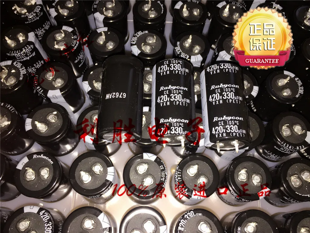 2PCS NEW RUBYCON VXH 420V330UF 25X45MM 330UF 420V electrolytic Capacitor 330UF/420V long life series 105 degrees | Электроника
