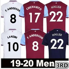 19/20 West ham soccer jersey 3RD NOBLE carrol ANTONIO WILSHERE LANZINI YARMOLENKO DIOP RICE CHICHARITO 3RD футбольная рубашка