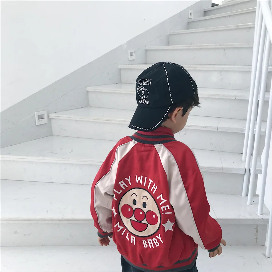 Tonytaobaby/осенне-зимняя одежда новая детская одежда для мальчиков и девочек пальто с героями мультфильмов с обеих сторон для маленьких мальчиков куртка для девочек