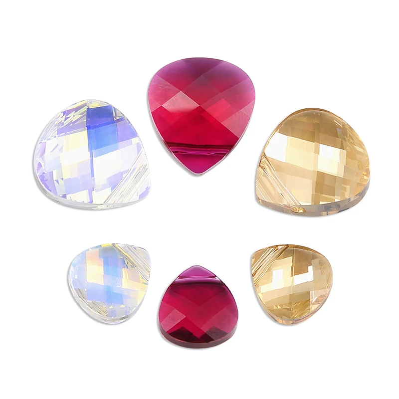 

100% Original Crystal from Austria 6012 Flat Briolette Pendant Bead DIY Kids Jewelry Gifts Making For Men and Women