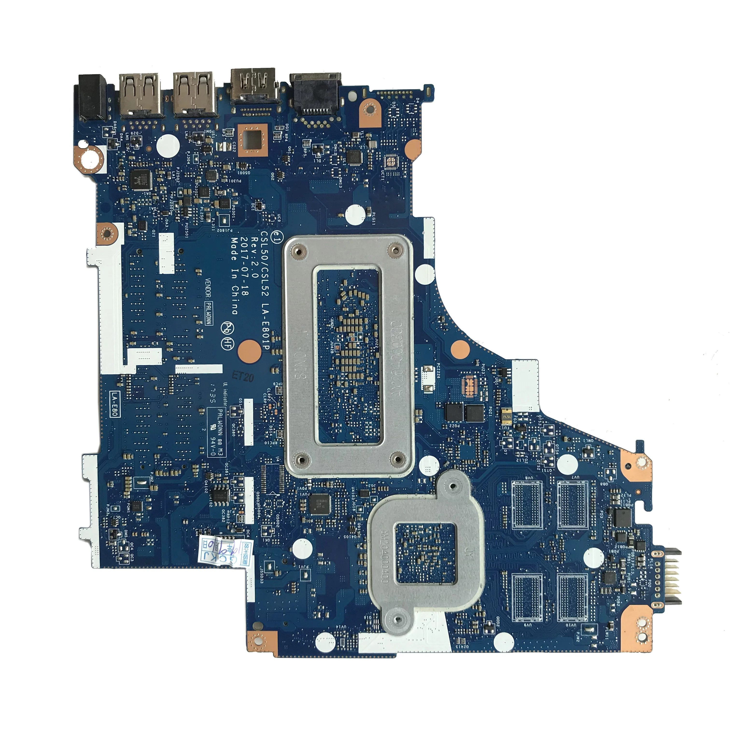 For HP 15-BS Notebook Motherboard 924756-001 924756-501 924756-601 LA-E801P I5-7200U Fully tested