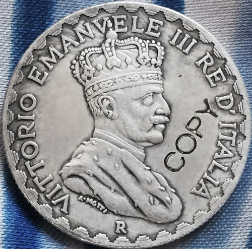 Копия итальянских монет Сомалиленда 1925 10 лир
