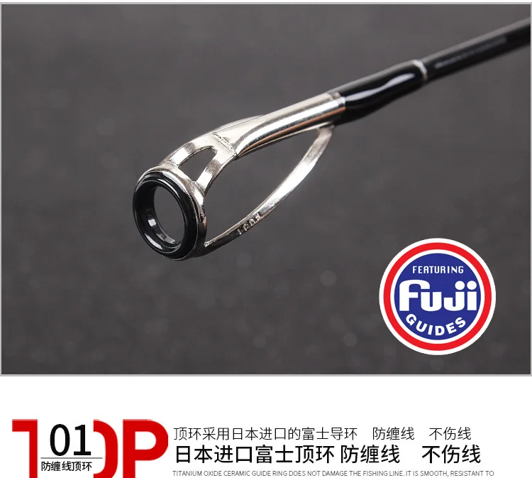 Fibra de Carbono Vara de Pesca Metros com Japão Poderoso Longe Fundição Surf Plug Fiação 3 Seções 4.2 Guias Linha 16 4.2 metros com japão guias linha