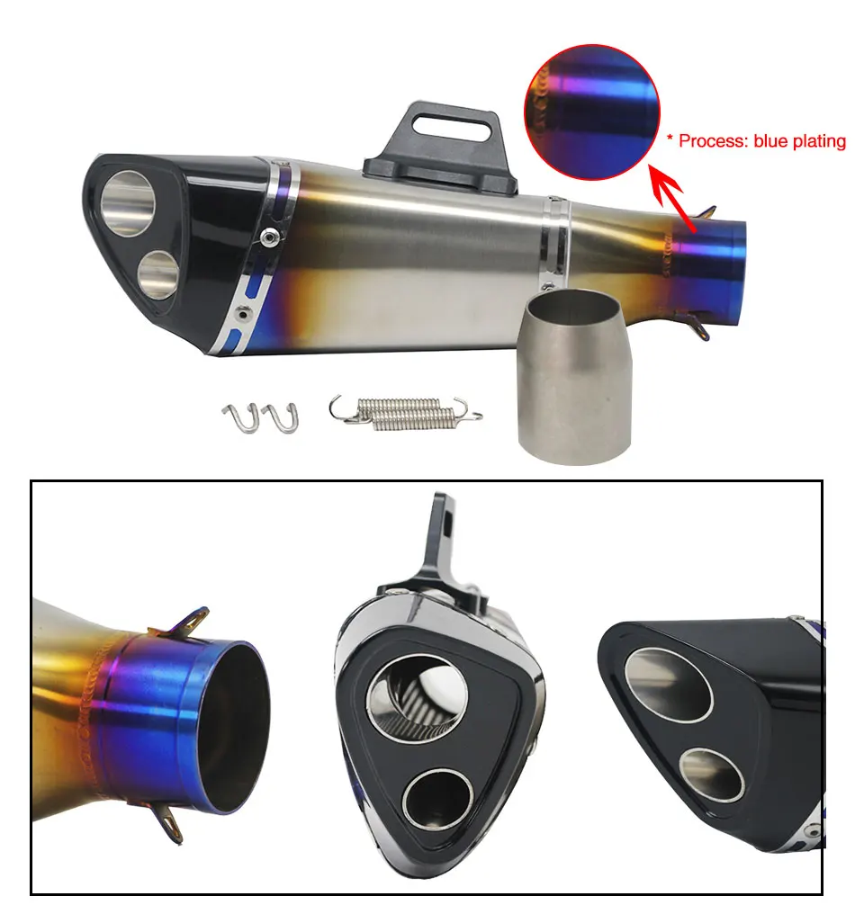 Alconstar-51 мм модифицированный мотоцикл мотокросса Akrapovic Глушитель Трубы слипоны для Suzuki GSR 600 GSR 750 LTZ400 KTM для езды