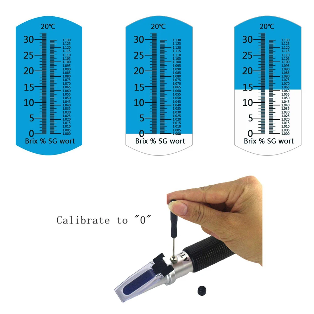 Refractometers Tools Handheld Beer Refractometer Brix Refractometer