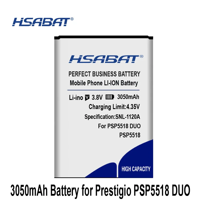 Аккумулятор HSABAT psp 5518 3050 мАч для Prestigio Muze X5 Lte psp 5518 psp 5518 DUO
