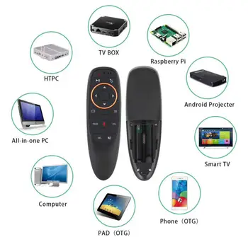 

2.4GHz G10s Fly Air Mouse Wireless Mini Remote Control For Android Tv Box With Voice Control For Gyro Sensing Game