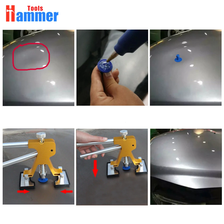 Dent Lifter набор ручного инструмента Dent Puller Tabs PDR Королевский инструмент безболезненные Инструменты для ремонта вмятин