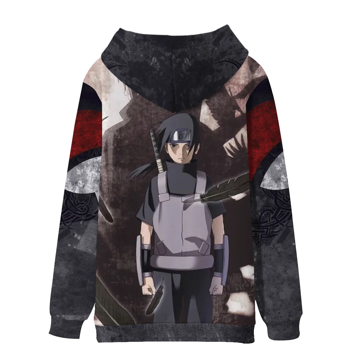 Anime Hoodie NARUTO Uzumaki Uchiha Sasuke Hatake Winter Hooded Sweatshirt Full Color Pullover Couple Women Men Sportswear Coat