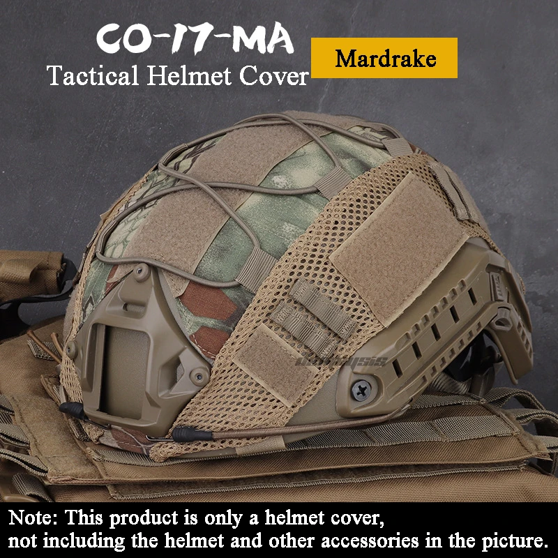 mandrake Чехол для тактического Боевого Шлема 500D нейлоновый охотничий шлем для съемки чехол военный Пейнтбол Wargame Быстрый шлем сетчатый чехол - Цвет: mandrake