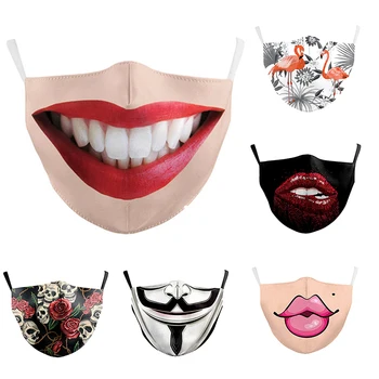 

Mouth Mask Protective Fashion PM2.5 Paper Adult Mask Anti Dust Face Mask Washable Proof Reusable Flu Breathable Mask For Germ
