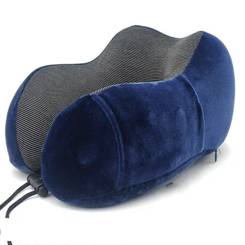 

U-shaped plane trip travel pillow Therapy Neck Pillow Slow Rebound Memory Foam Core foldable Pillow Travel Cervical Pillow