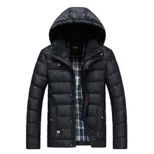 Новинка, зимний пуховик, пальто для мужчин, повседневное, со съемным капюшоном, на молнии, с карманом, теплое, толстое, с манжетами, хлопковое пальто для мужчин, Kleding