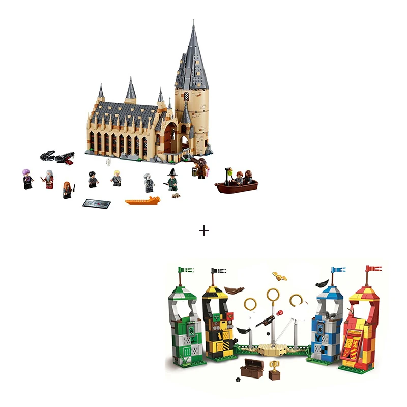 Новая башня с часами forecto Patronum замок совместим с фигуркой Модель Строительный блок кирпичи игрушки подарки 75948