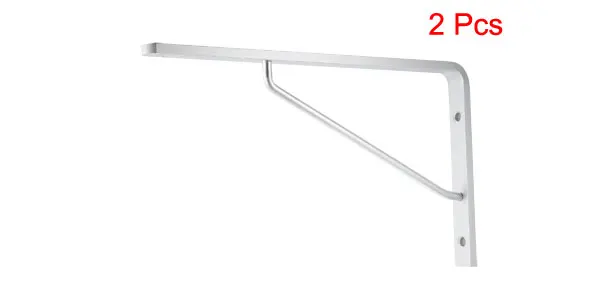 Uxcell 1-2 шт полка Кронштейн 110lbs-440lbs сверхпрочная поддержка угловая скобка L кронштейны длина 175 мм 215 мм 305 мм 345 мм 395 мм - Цвет: 2pcs 395x25x220mm