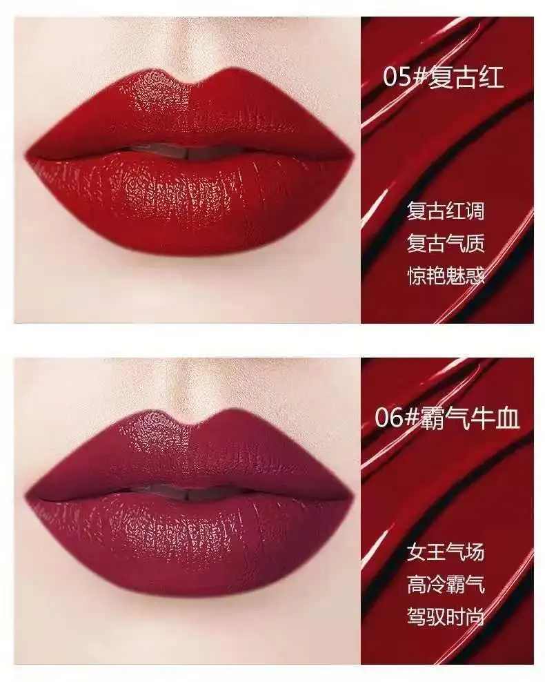 YCAD Водонепроницаемый Жидкий блеск для губ яркий увлажняющий корейский стиль градиентная глазурь для губ Кирпичный Красный стойкий блеск для губ