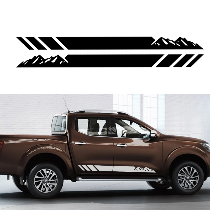 

Universal Decal Car Sticker Vinyl Sticker Side Racing Strips Decoration For 4WD Off-Road Vehicle