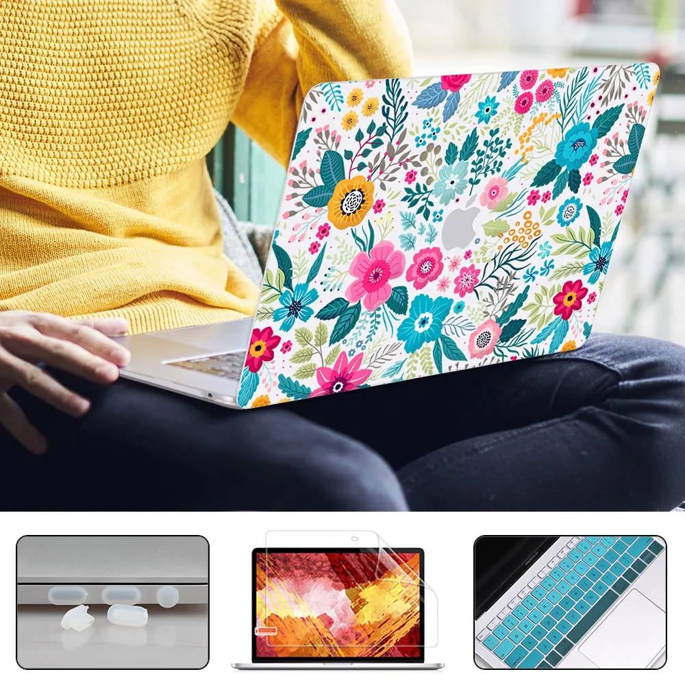 Чехол для ноутбука Redlai 2019 MacBook Air Pro Retina 11 12 13 15 дюймов Touch bar A2159 A1932 пластиковый