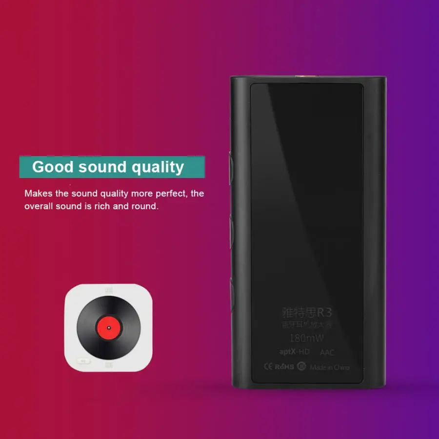 Портативный Bluetooth 5,0 усилитель для наушников CSR8675 24bit HiFi аудио усилитель 3,5 мм аудио интерфейс без потерь аудио передача