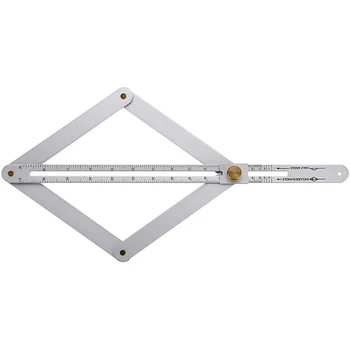 

Aluminium Alloy Protractor, Miter Angle Measuring Ruler - Angle Divider, Multi Angle Measurement Tool for Woodworking Flooring T