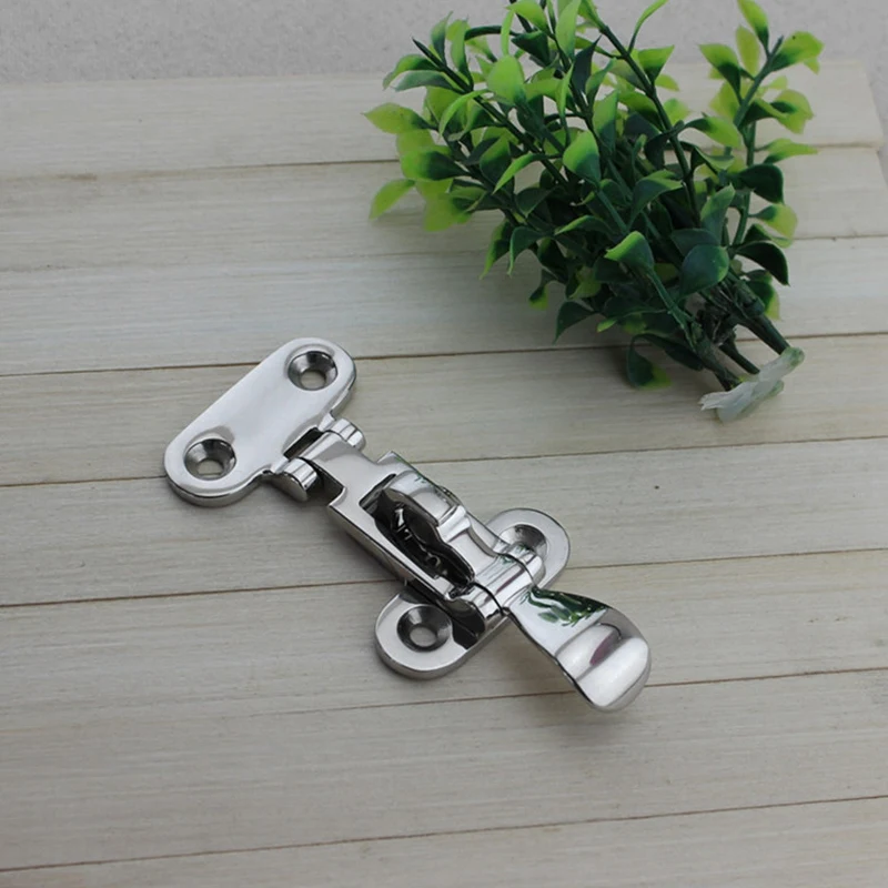 

ABSS-5 Pcs Marine Boat Deck Lock Hasp 316 Stainless Steel Lockable Hold Down Clamp Anti-Rattle Latch Fastener