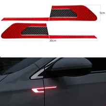 2Pcs Folha de Bordo Do Carro Adesivo Refletivo para Renault Koleos QM5 QM6 Fluenec Latitude Clio Megane Scenic Rubbe