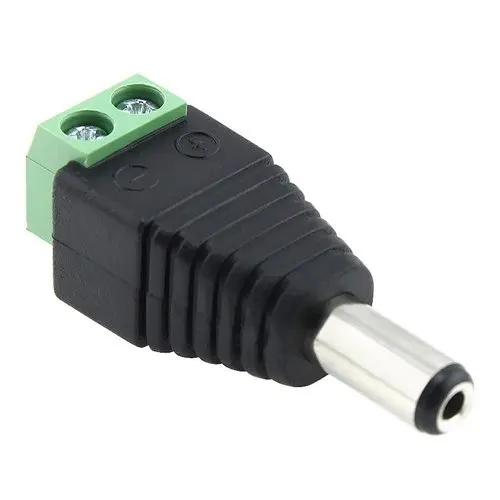 10 Pcs 2.1x5.5mm Male Jack DC Power Adapter for CCTV Camera | Электроника