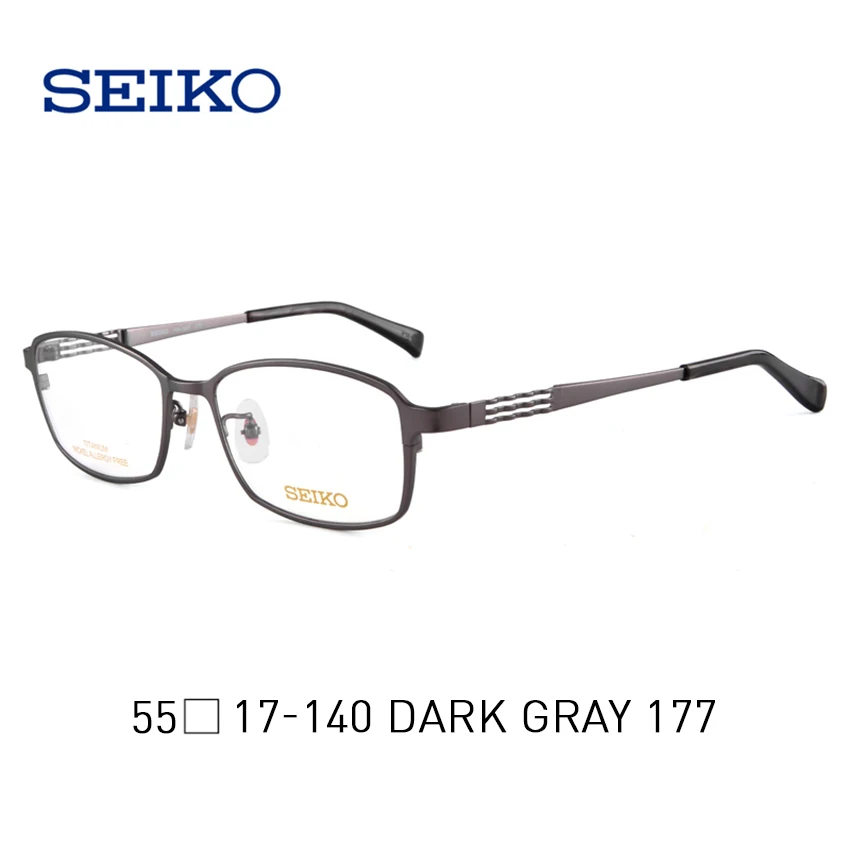 Gray 177 SEIKO оптические корректирующие очки Рамка для мужчин титановый рецепт глаз Стекло es рамка титановые мужские стеклянные очки HA1507 - Цвет оправы: Gray 177