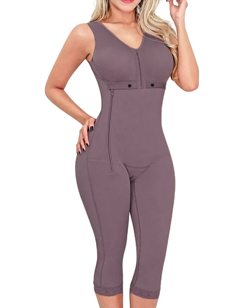 Cinta Modeladora Feminina Shapewear Women Tummy Control Body Long Pants Shaper Butt Lifter Thigh Slimmer Bodysuit Side Zipper shapewear underwear Shapewear