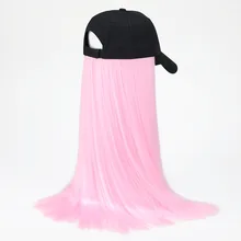 Продукт взрыв прямые волосы парик женский парик шляпа цельная шляпа парик Кукуруза горячий хлопок бейсбольная кепка