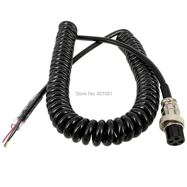 CM4 CB Radio Speaker Mic Microphone 4 Pin Cable for Cobra PR550 PR3100  PR4000 MRHH100 Car Walkie Talkie - AliExpress
