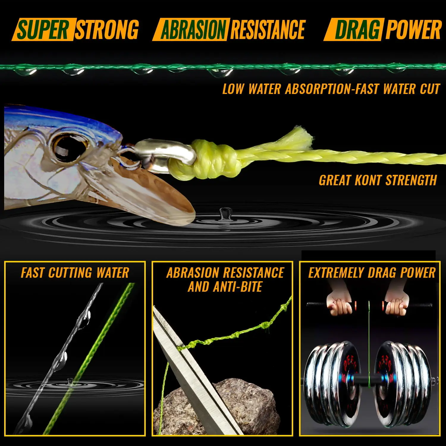 JOF Braided Line X4 100/300m 6 Color All For Fishing Line MaxDrag 85LB Multifilament PE Line For Saltwater Sea Fishing 6