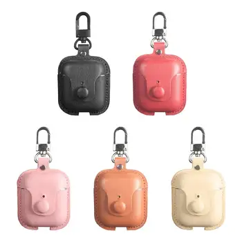 

Earphone Case For Realme Buds Air/Air Neo 5 Colors Leather Protective Case Soft Shockproof Earphone Cover Shell with Keychain