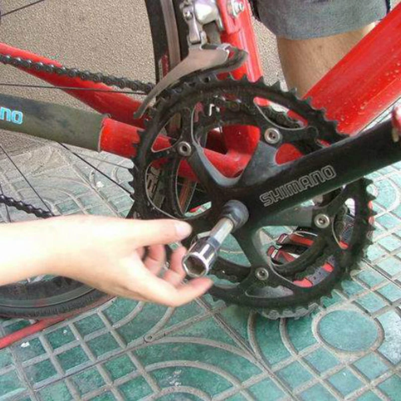 Инструмент для ремонта велосипеда, цепь маховика, Многофункциональный костюм серебрянный металлический USPS велосипедный Кривошип, экстрактор, съемник, серебристый, белый