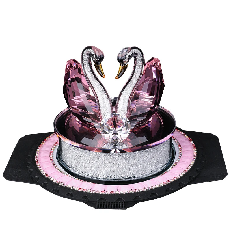 車の装飾飾り用品クリスタル白鳥の香水の座席かわいい車のインテリアアクセサリー車クリエイティブ装飾香水なしで Aliexpress Automobiles Motorcycles