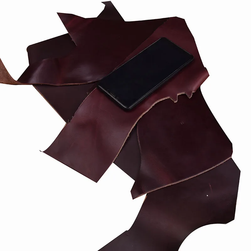 

First layer of cowhide tree oily leather high-fat leather cowhide wine red Leather Craft for DIY Leather Craft