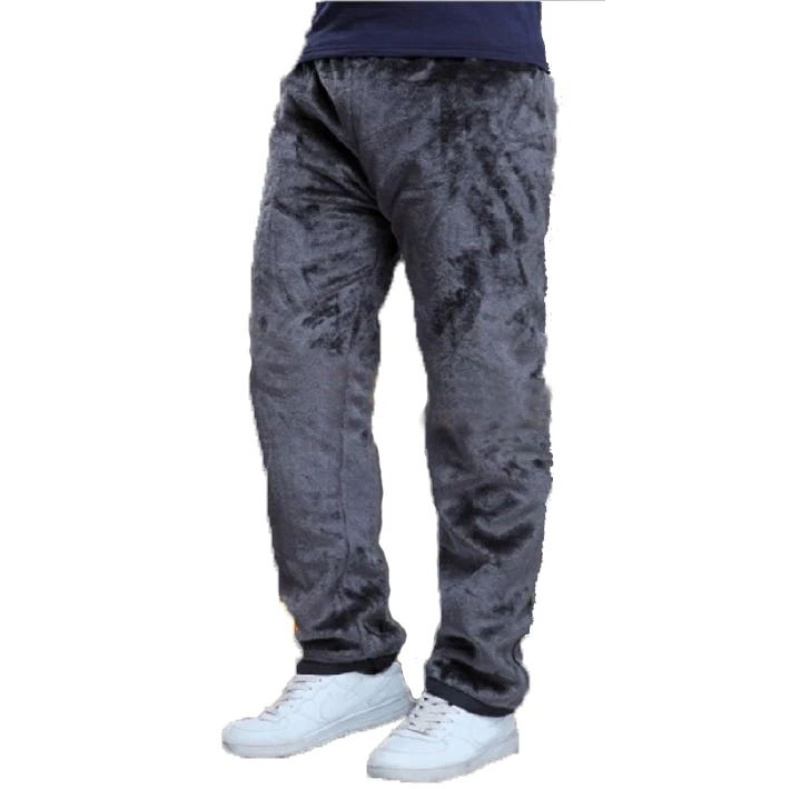 Casual Pants Men's Winter Warm Autumn Velvet Straight Quick-drying Loose Sweatpants Wear-resistant 5XL