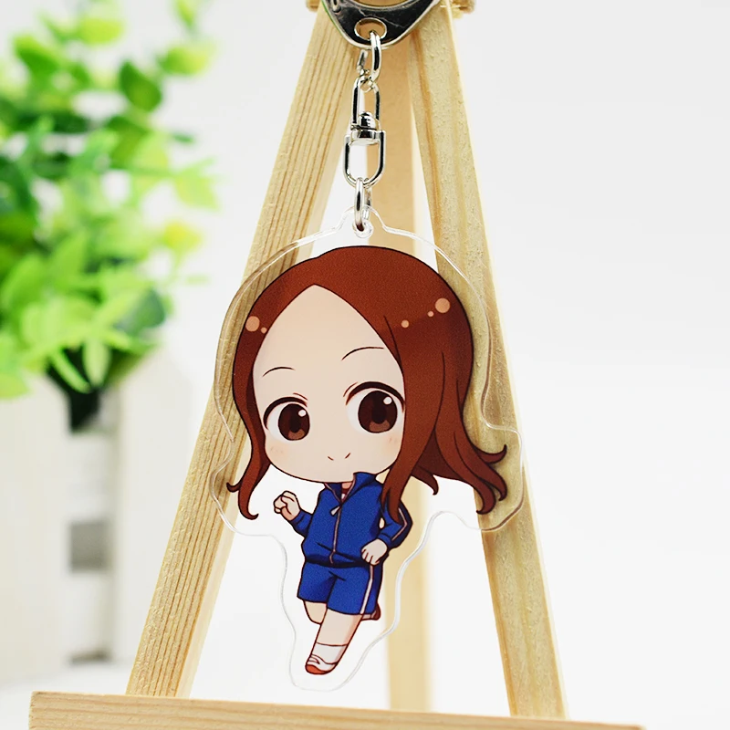 Аниме Teasing Master Takagi-san Takagi Nishikata фигурка Косплей двухсторонний акриловый брелок Подвеска для ключей рождественские подарки