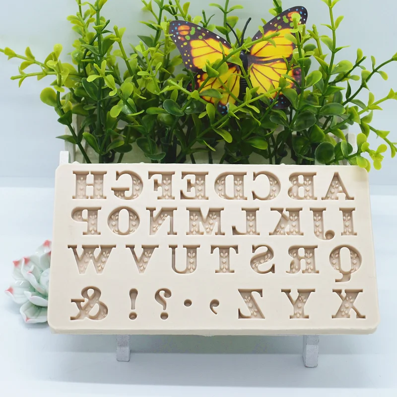 Силиконовая форма для выпечки сделай сам 26 букв символы каучуковые Инструменты