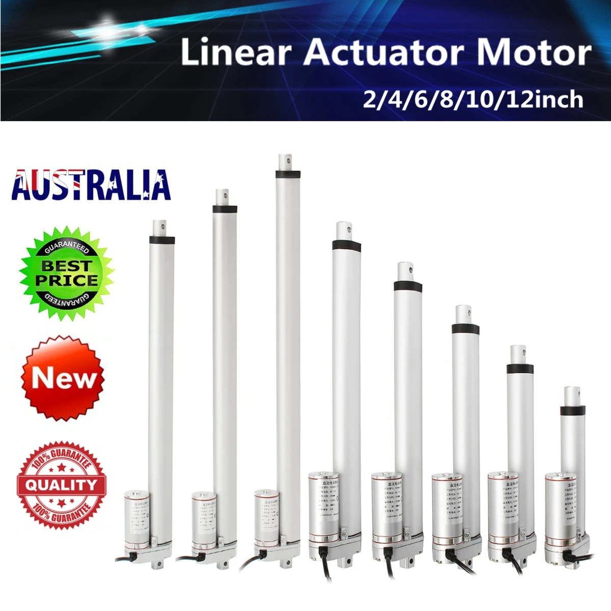 Linear do Motor Elétrico para a Faixa de Tensão de Entrada do Trotinette do Monociclo do Auto Wolike Polegada 330lbs dc 12 v Atuador do Auto Lectric 150 kg 1500n 4-18