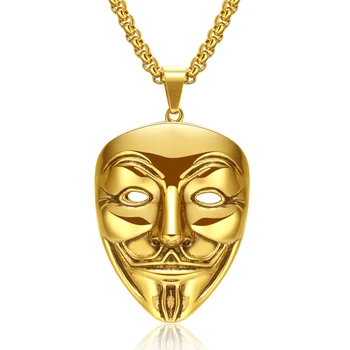 

Statement Necklace men chains Pendant necklace goth punk retro Rock jewerly stainless steel Nightclub accessories dropshipping