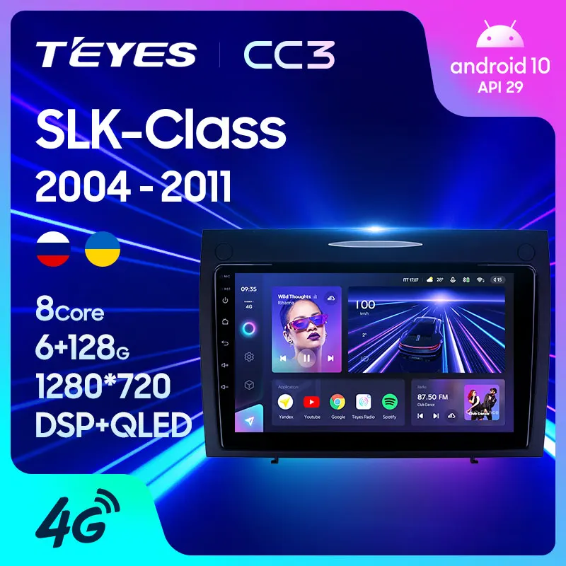 TEYES CC3 For Mercedes-Benz SLK-Class SLK Class R171 2004 - 2011 Car Radio Multimedia Video Player Navigation stereo GPS Android 10 No 2din 2 din dvd