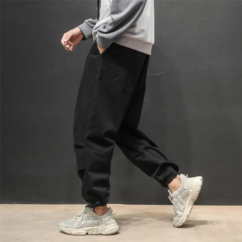 

Large Size K1081/P45 Autumn Clothing Men Workwear Beam Leg Casual Pants Men's Korean-style Fashion Trousers Loose And Plus-sized
